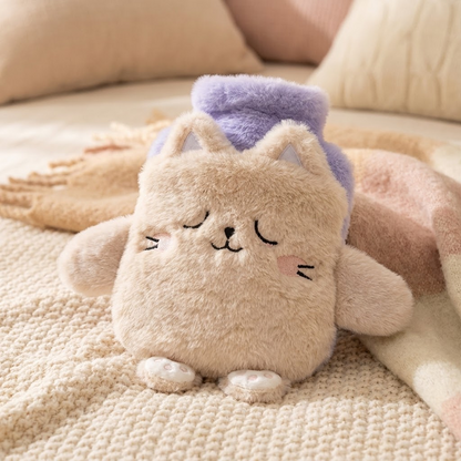 SnuggleBud - Twój Ciepły Przyjaciel Miękki Pluszak na Ból Brzucha Podczas Miesiączki i Zimne Dni🧸